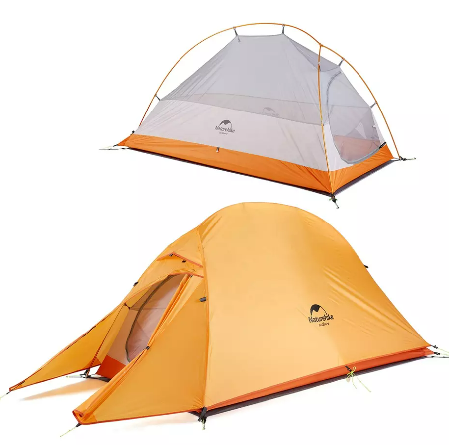 Палатка Naturehike Cloud Up Pro Si 3-местная, алюминиевый каркас, янтарная