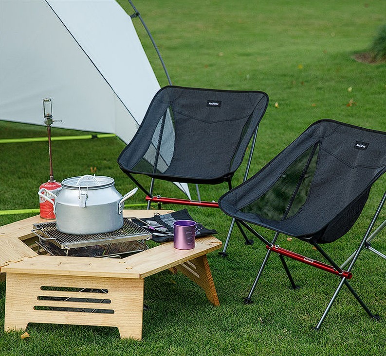 стул складной Naturehike NH18Y050-Z, светло-серый, 6927595730683