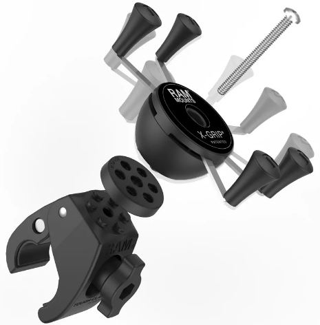 Крепление RAM® X-Grip® для смартфонов с низкопрофильной струбциной Tough-Claw™