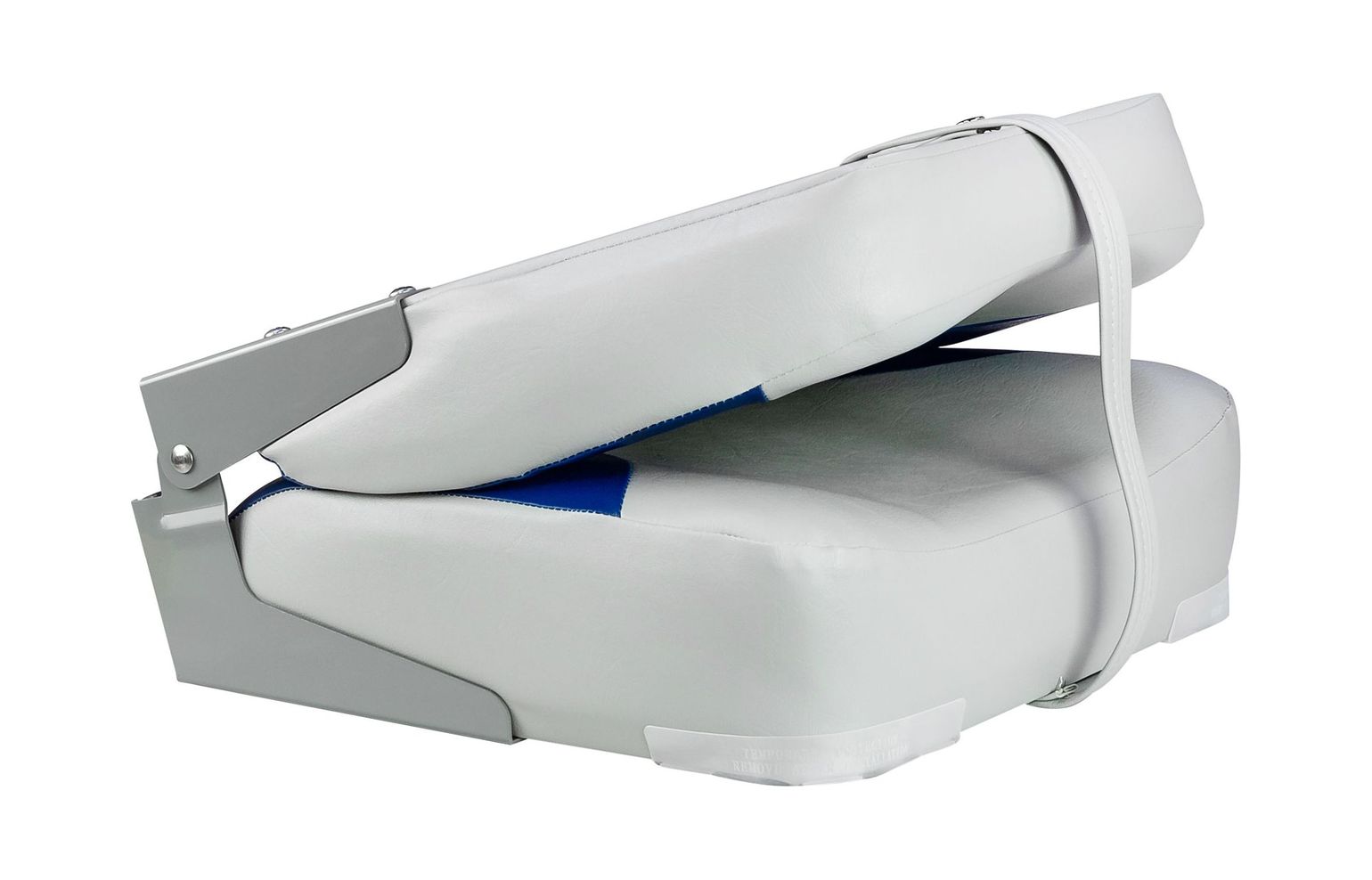 картинка Кресло мягкое складное Classic, обивка винил, цвет серый/синий, Marine Rocket