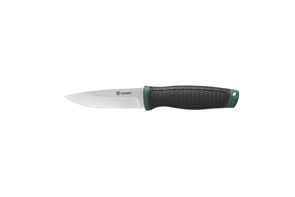 картинка Нож Ganzo G806 черный c зеленым, G806-GB