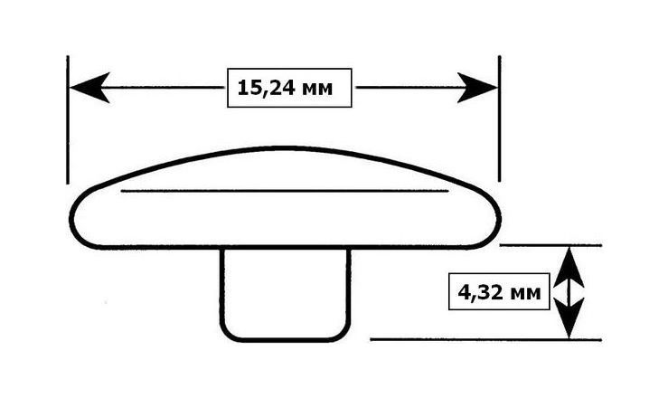 картинка Лицевая часть кнопки DOT нержавеющая