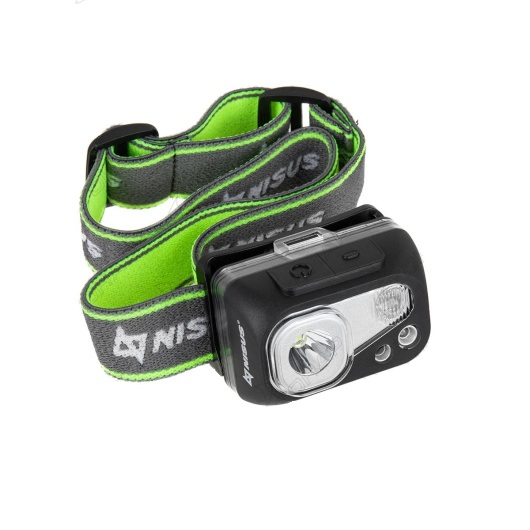 картинка Фонарь налобный NISUS водонепроницаемый 300LM, IPX7, USB