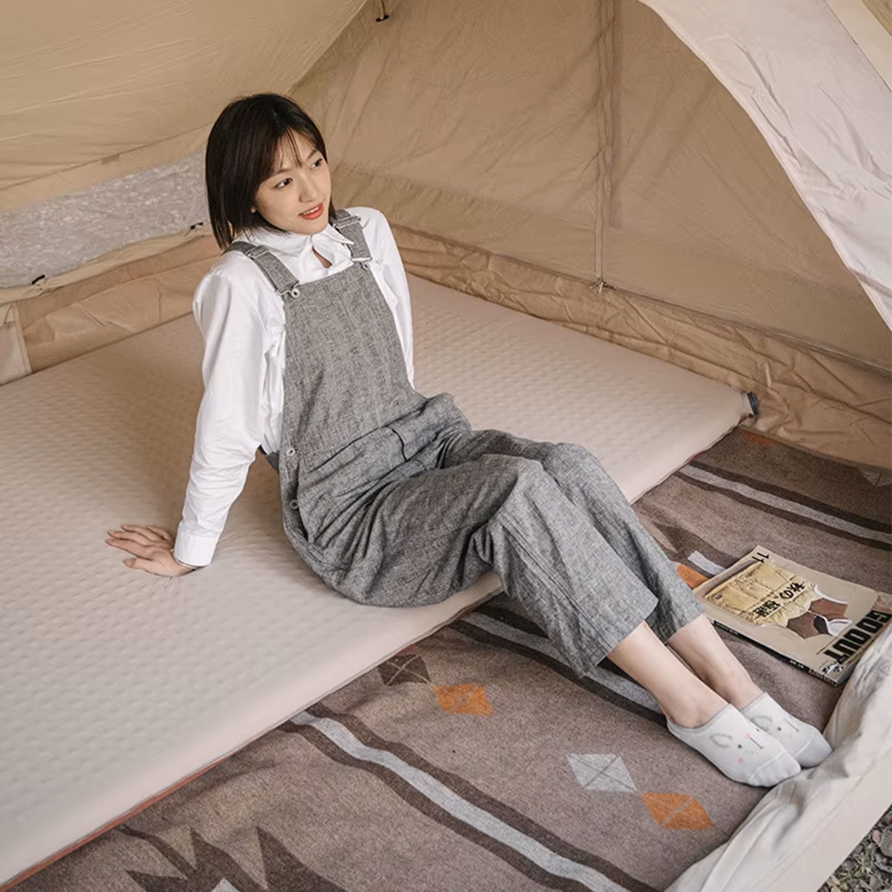 картинка Коврик самонадувной Naturehike NH21FCD11  бежево-коричневый 6см, 6927595793312