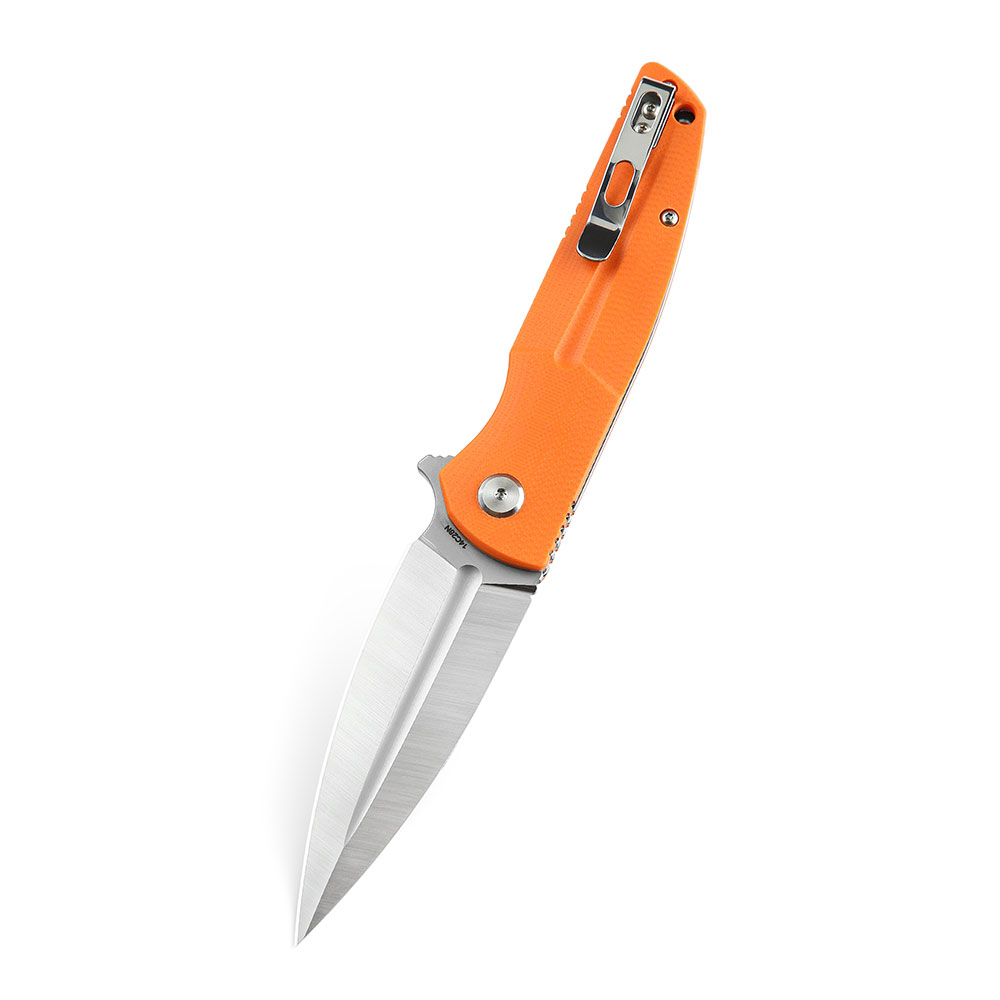 картинка Нож Bestech Fin сталь 14C28N, рукоять G10 оранжевая
