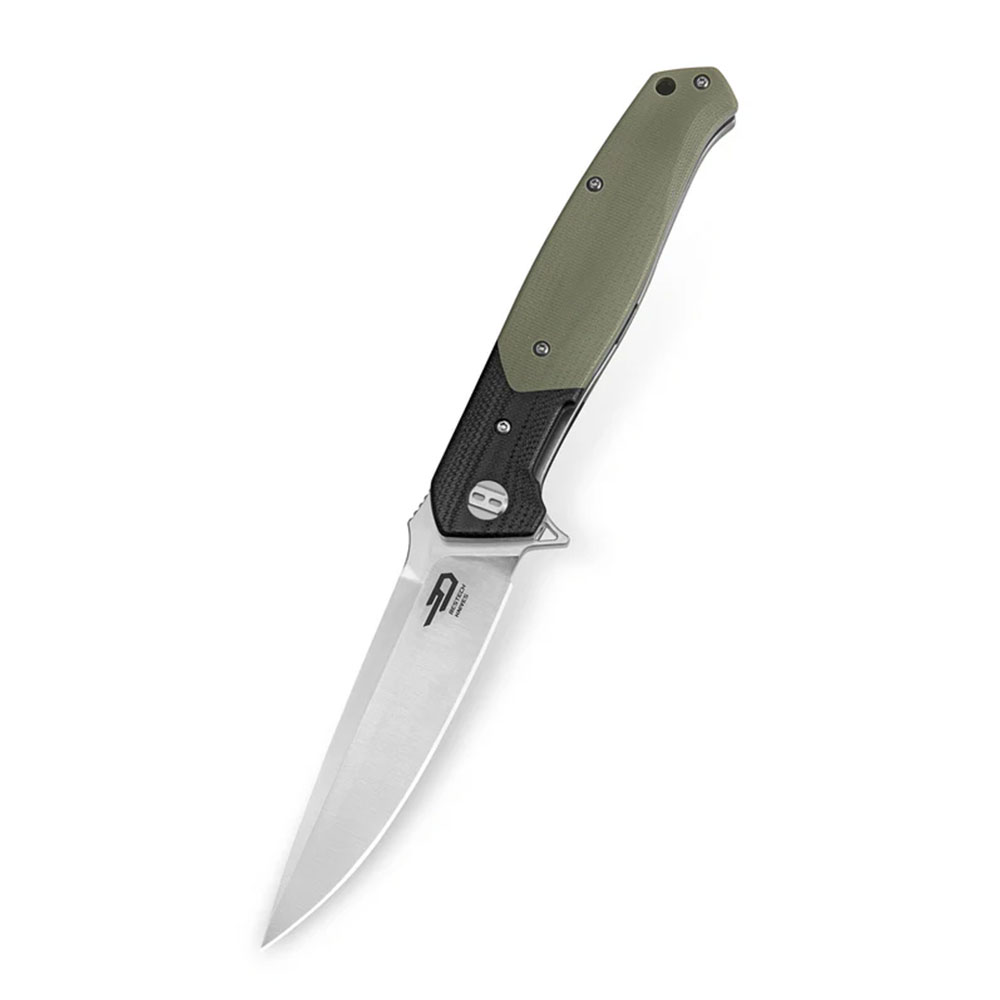 картинка Нож Bestech Swordfish сталь D2, рукоять G10 черно-бежевая