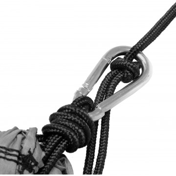 картинка Гамак без планок NISUS 140х260см нейлон 210T зеленый/серый