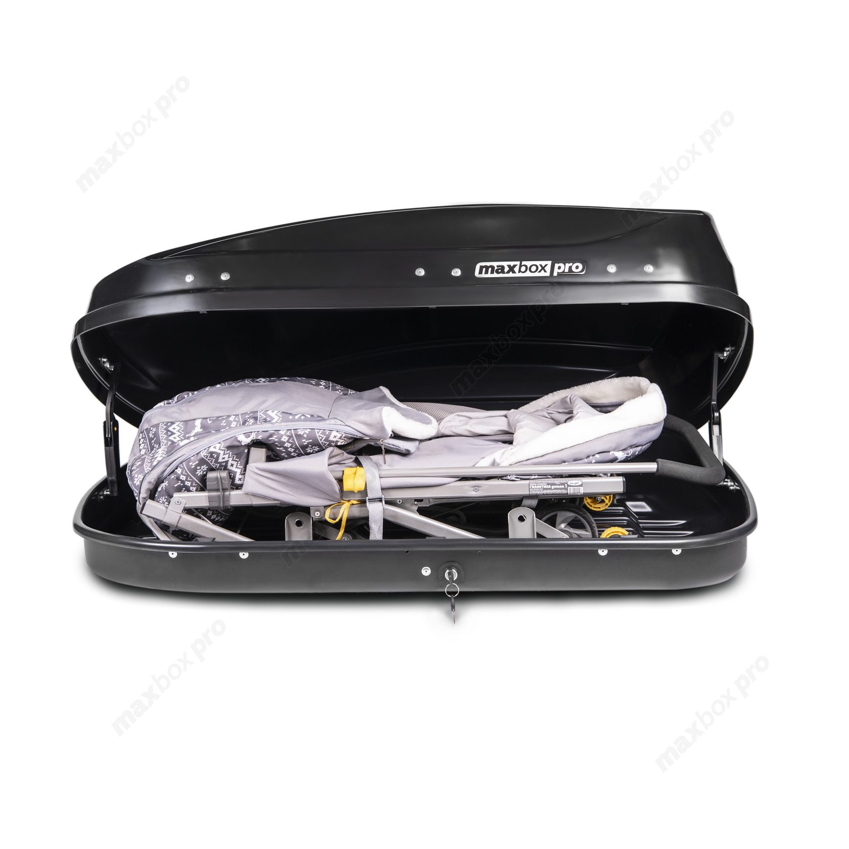 Автобокс MaxBox PRO 400 (малый) черный глянцевый