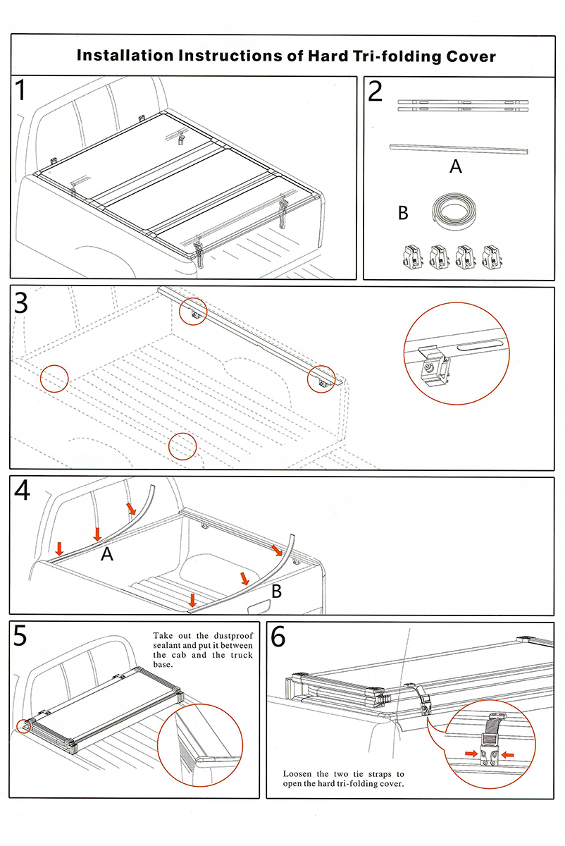 картинка Крышка кузова Mitsubishi L200 2015+, трёхсекционная, алюминиевая, черная