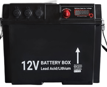 картинка Бокс аккумуляторный 2xUSB, 2x12В, вольтметр с индикацией 420х250х330