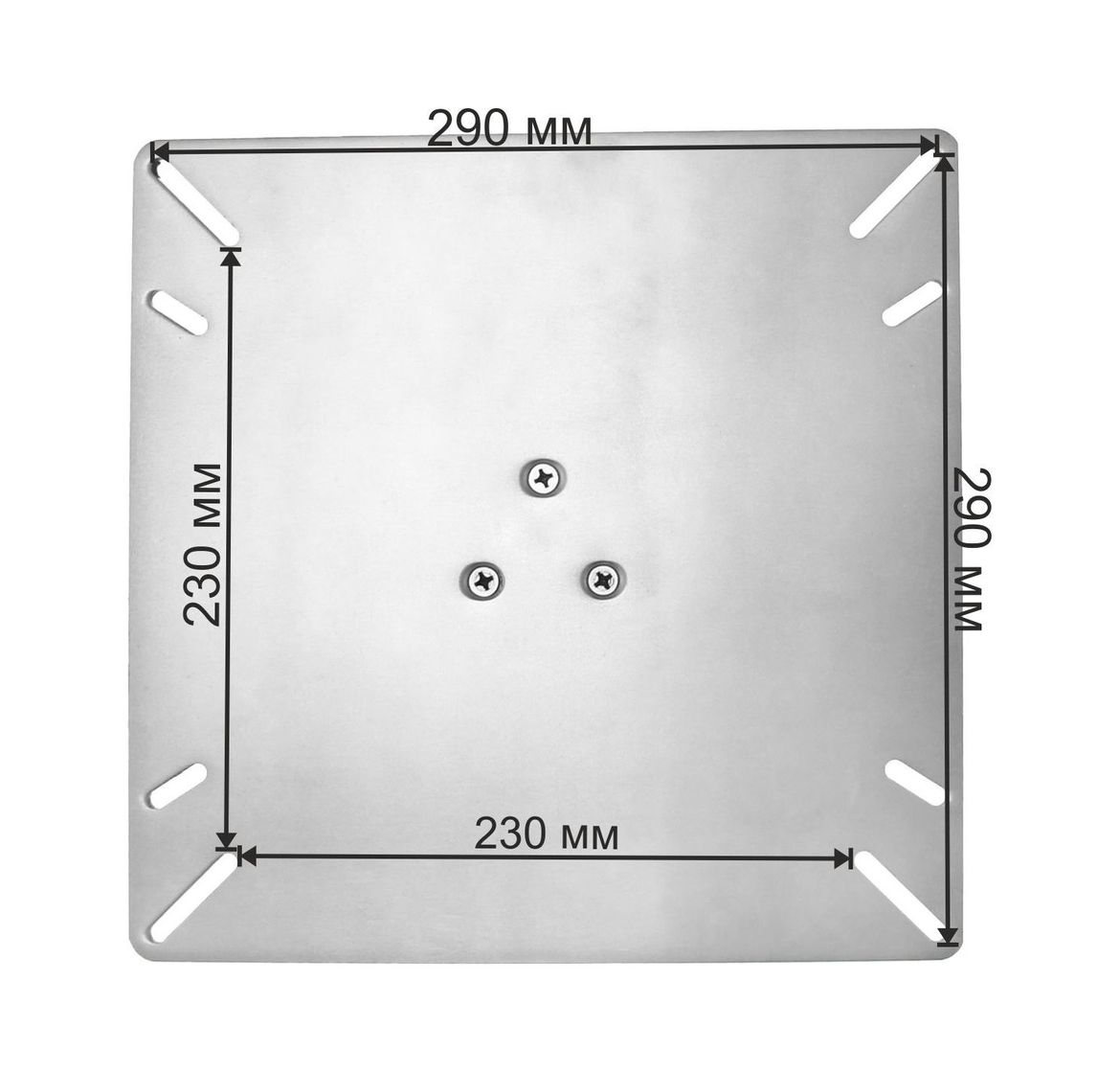 картинка Стойка столешницы регулируемая 3 ступени 335-714 мм основание 300 мм