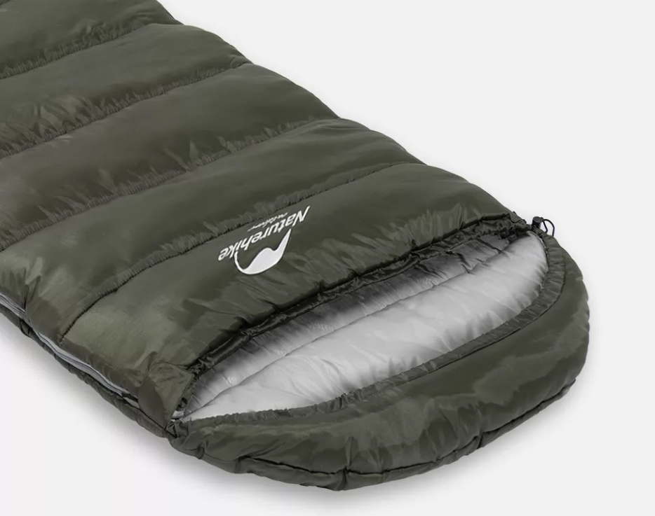 Мешок спальный Naturehike U150, 220х75 см, (ТК: +11C), (левый), темно-зеленый