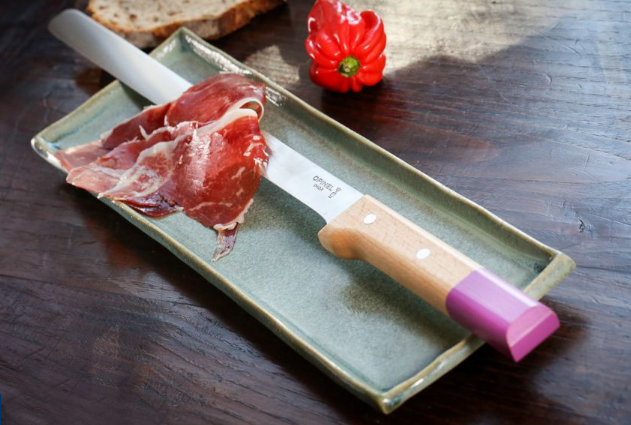 картинка Нож для carpaccio Opinel №123, деревянная рукоять, нержавеющая сталь, 001823