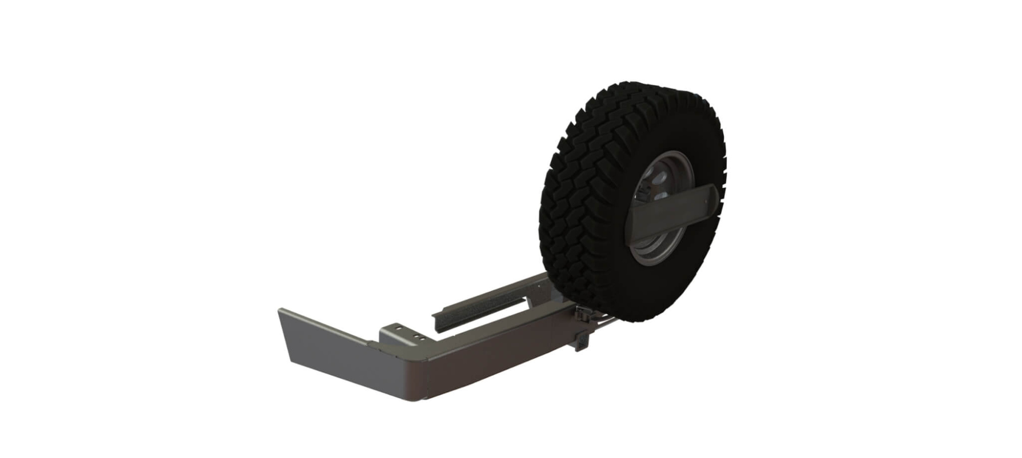 картинка Бампер силовой задний Toyota Land Cruiser 200 2015+ квадрат, лебедка, калитка центр