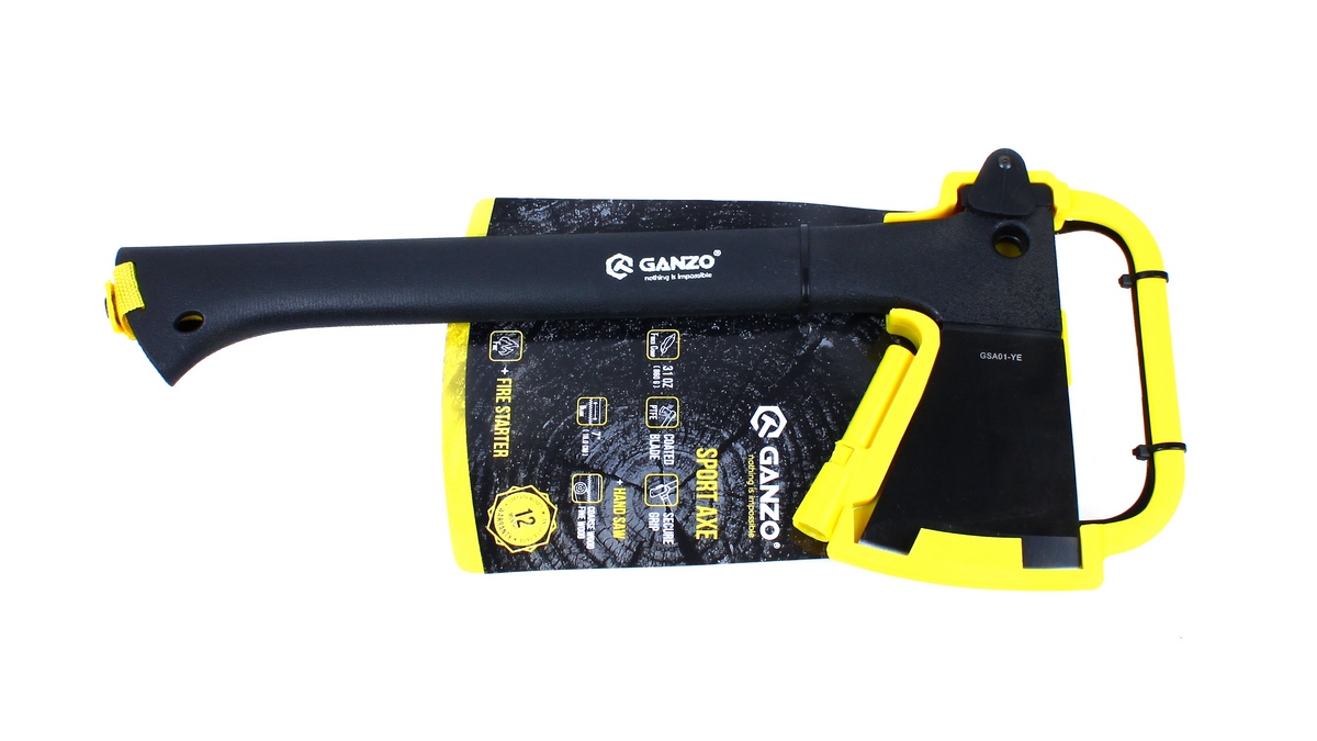 картинка Топор Ganzo GSA01 черно-желтый
