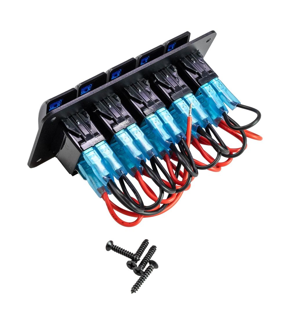 картинка Панель бортового питания 5 переключателей