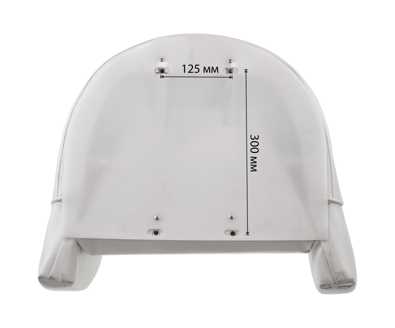 картинка Кресло ROMEO мягкое, подставка, обивка белый винил