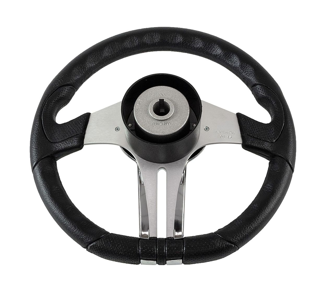 картинка Рулевое колесо BALTIC обод черный, спицы серебряные д. 320 мм