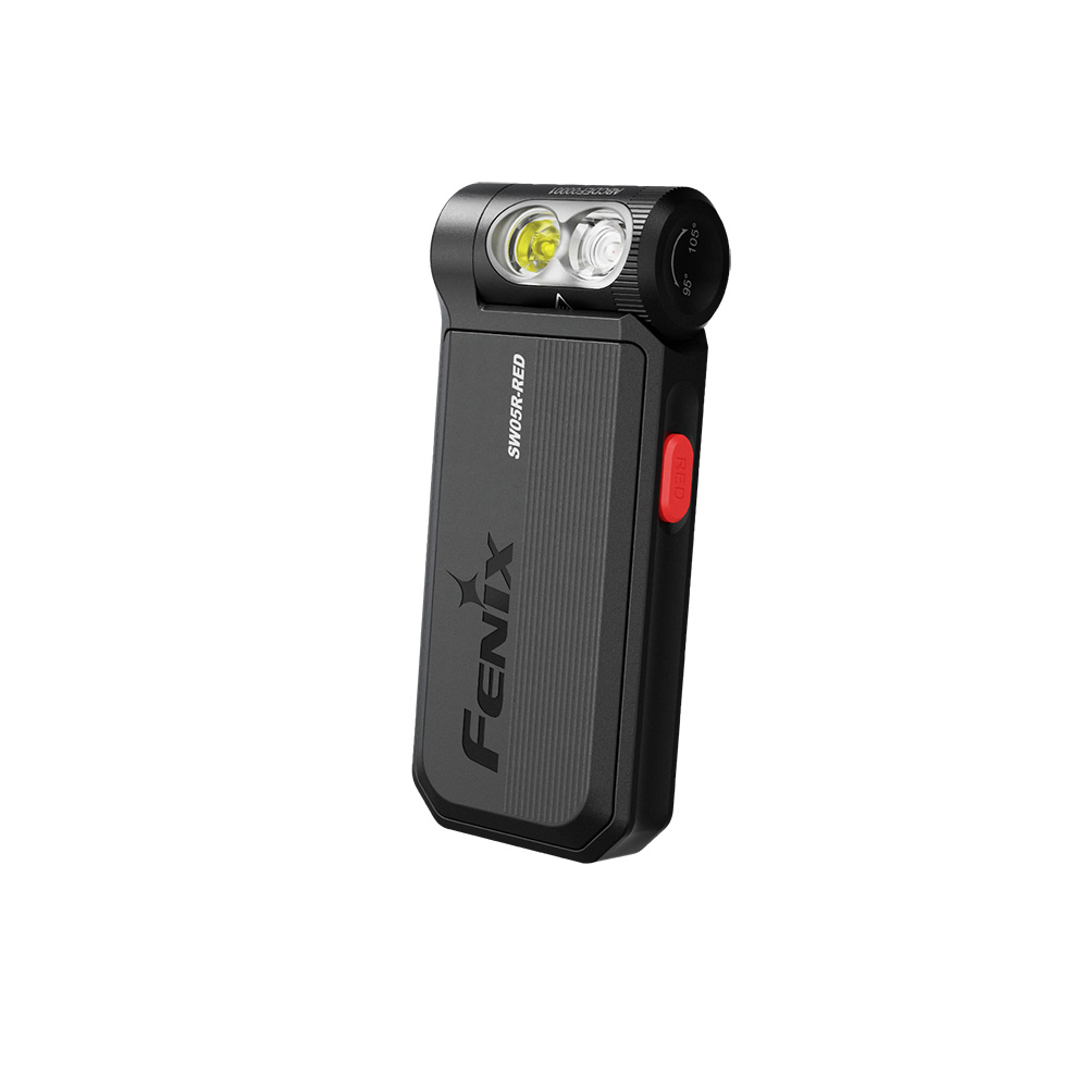 Фонарь Fenix многофункциональный SW05R-RED с красной подсветкой, черный
