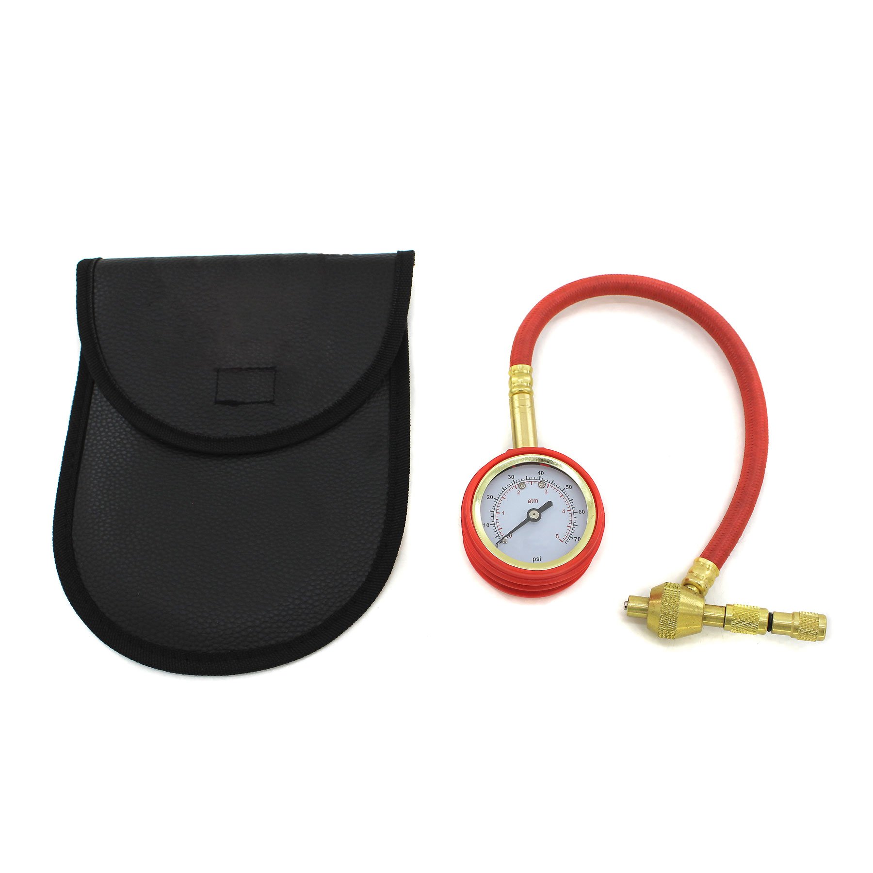 картинка Манометр шинный TR с дефлятором (в чехле) 751020