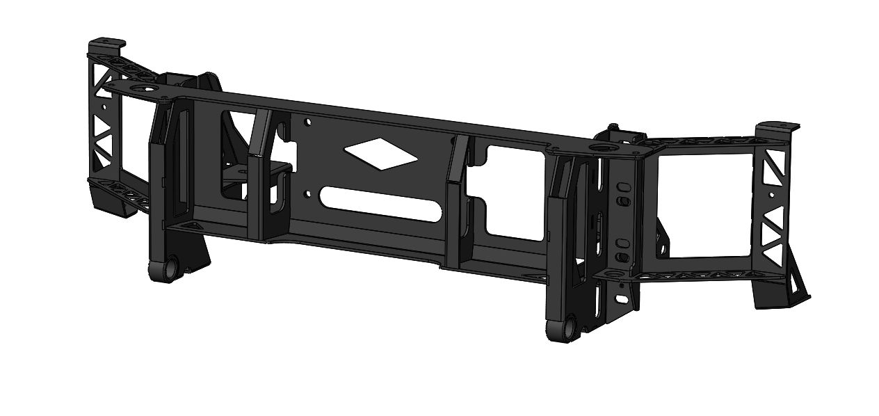 картинка Бампер передний УАЗ Патриот/Пикап/Карго легкий-У без оптики белый АВС-дизайн