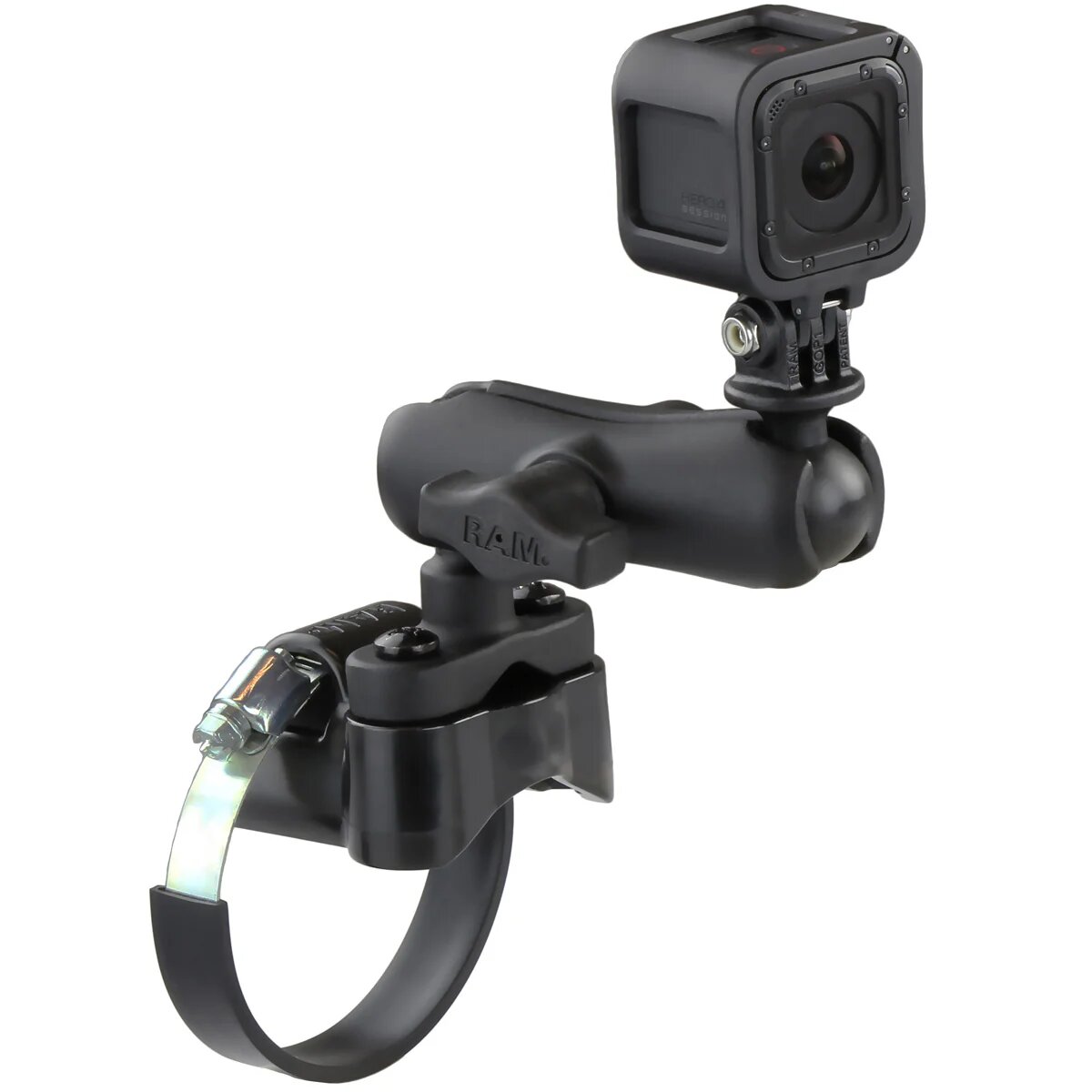 Крепление RAM для GoPro на руль 12-32 мм 40-80 мм муфта 95 мм шары 25 мм (1") (RAM-B-149Z-2-GOP1U)