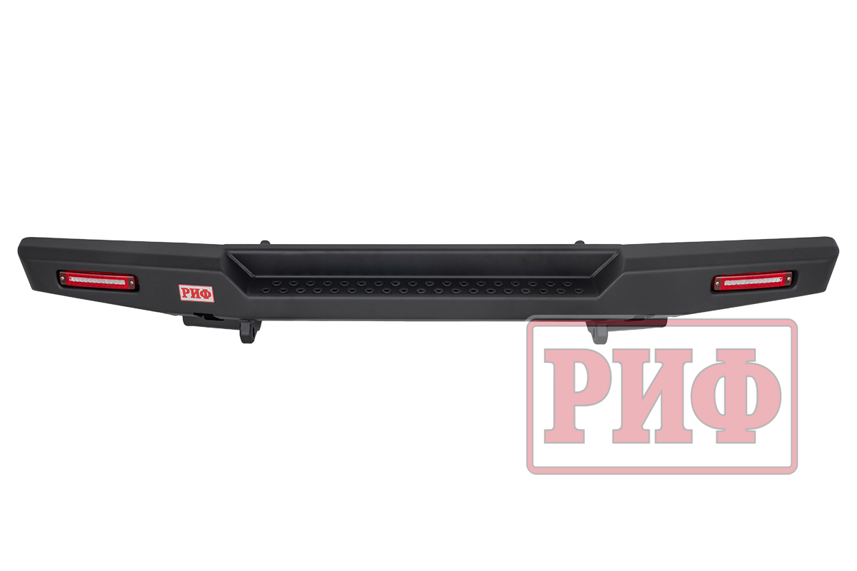 картинка Бампер РИФ силовой задний для ГАЗ Соболь NN с фонарями, возможностью установки фаркопа, стандарт