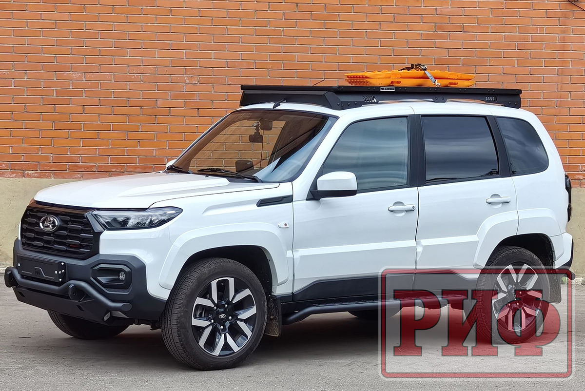 Багажник для Niva Travel 1100х1690 мм с рейлингами (с крепежом)