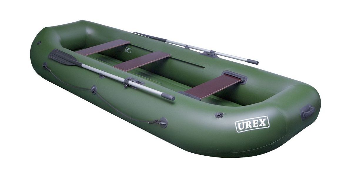 картинка Надувная лодка ПВХ UREX-38, НД, для сплава, зеленая