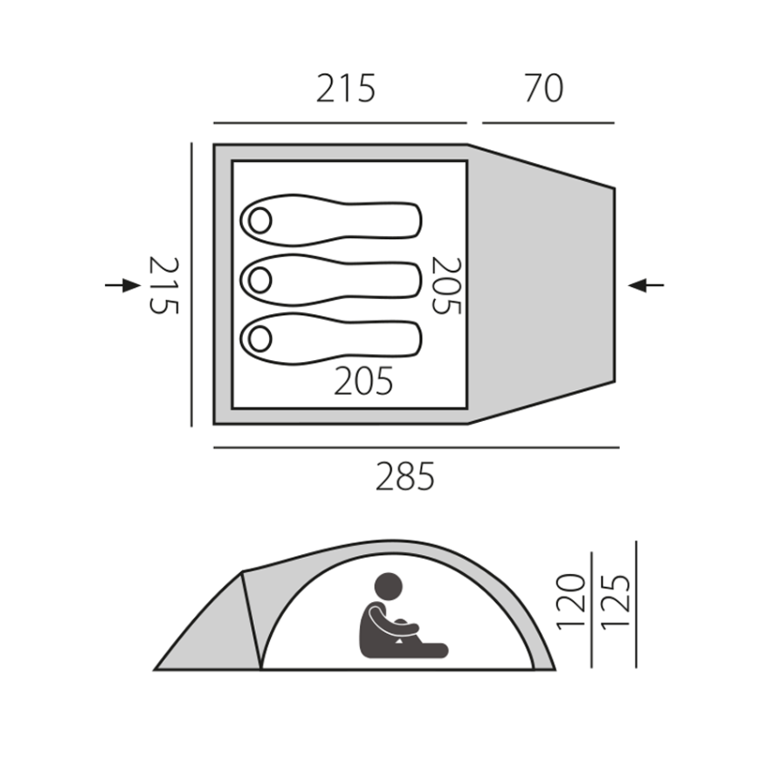 картинка Палатка быстросборная BTrace Glade 3 (Зеленый)