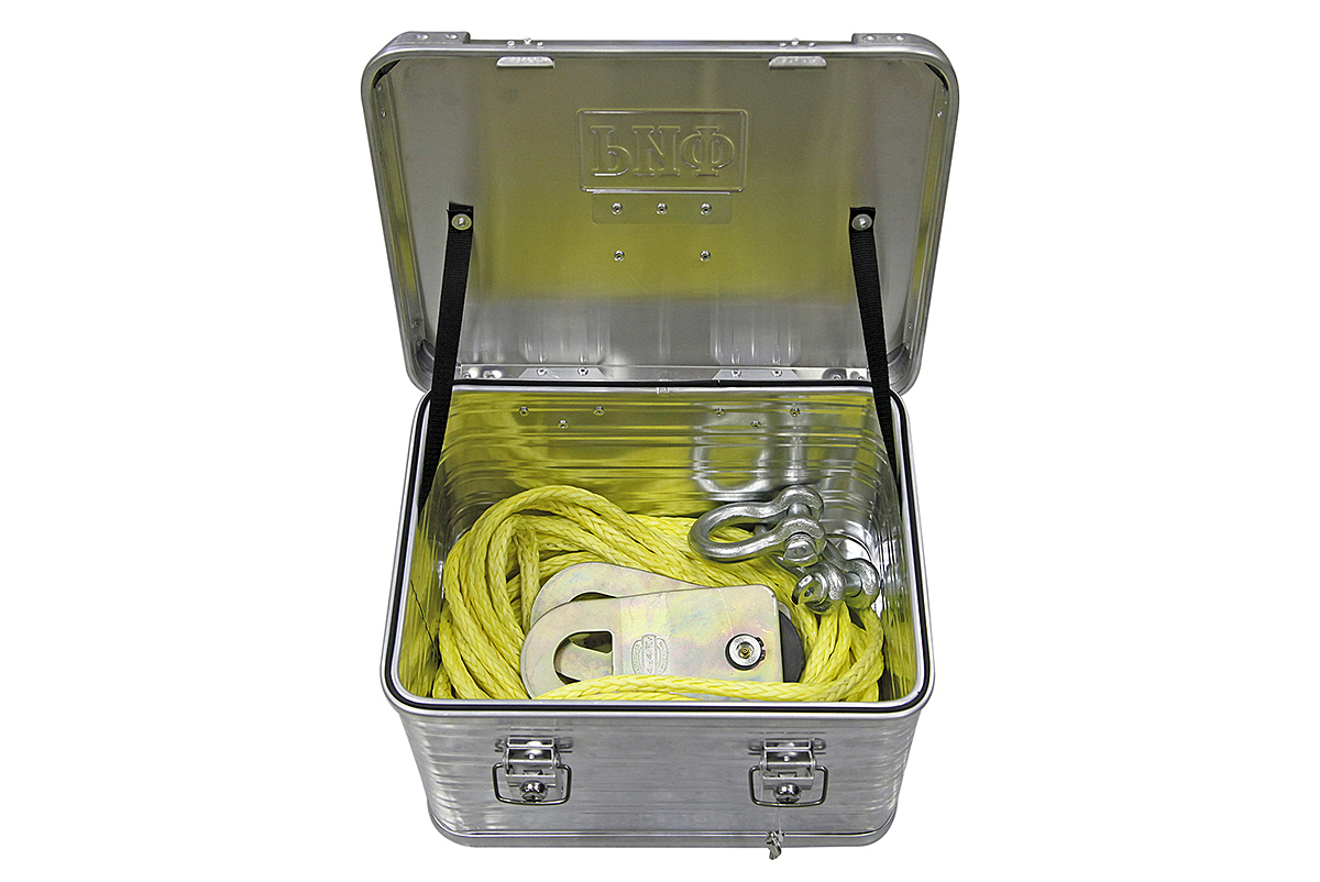 картинка Ящик алюминиевый РИФ усиленный с замком 432х335х277