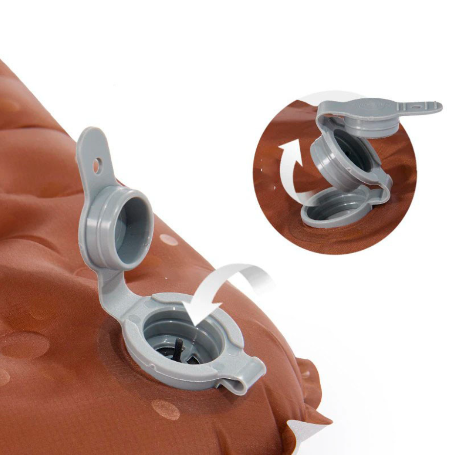 картинка Коврик надувной Naturehike 196х64х7 см, серебристый карбон