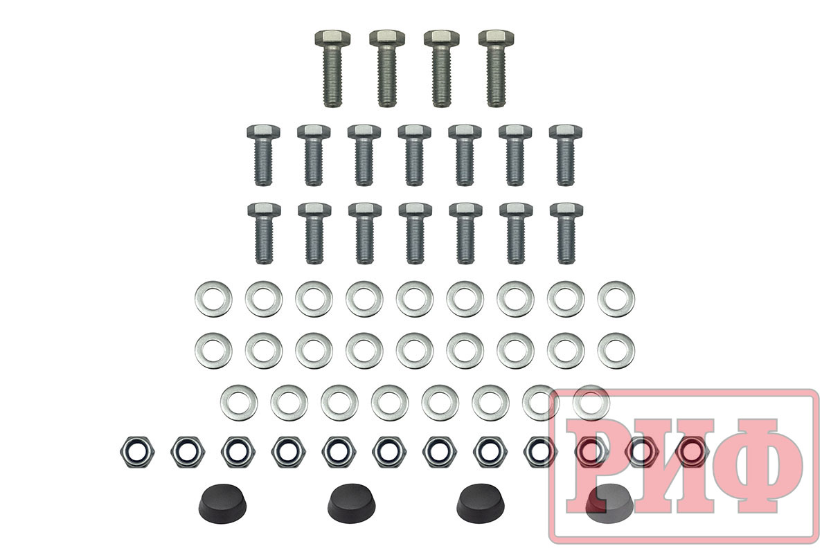 картинка Бампер задний РИФ УАЗ Буханка с фонарями, возможностью установки фаркопа, стандарт