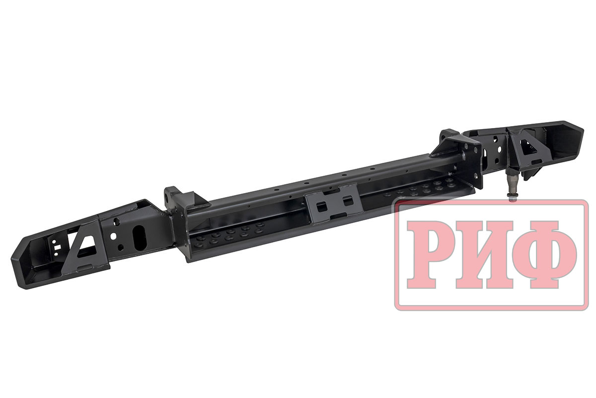 картинка Бампер задний РИФ УАЗ Хантер с фонарями, калиткой, возможностью установки фаркопа, лифт 65 мм