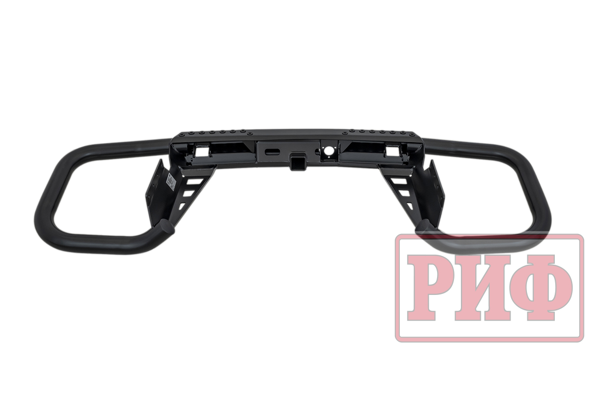 картинка Бампер задний РИФ Mitsubishi Pajero IV c квадратом под фаркоп