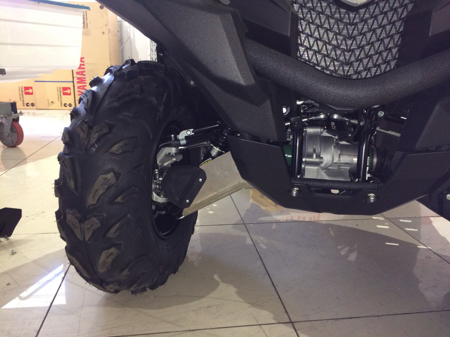 Защита рычагов Yamaha Grizzly 550/700 2014 широкая база