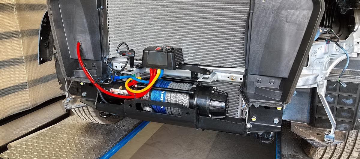 картинка Площадка лебедки Changan Hunter Plus в штатный бампер 