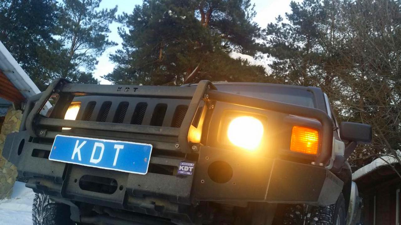 картинка Передний силовой бампер со съемным кенгурином - HUMMER H3