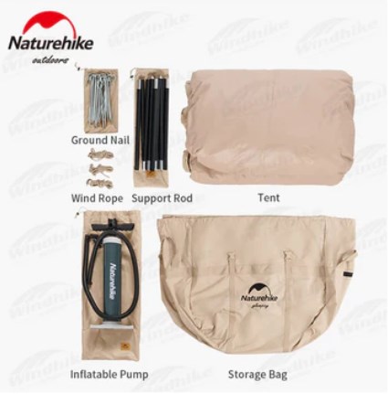 картинка Палатка Naturehike надувная Extend Air 12 Y , песочная