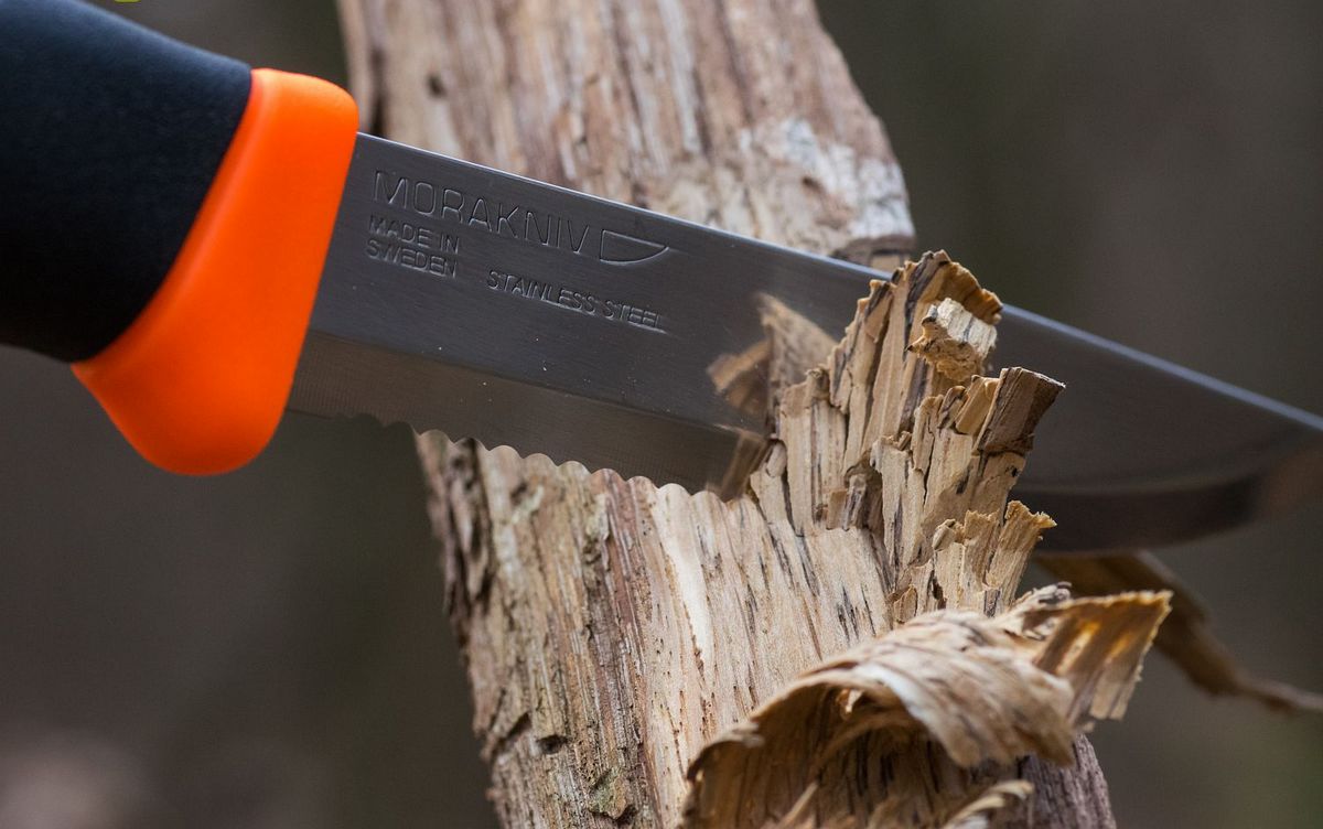 картинка Нож Morakniv Companion F Serrated, нержавеющая сталь, 11829
