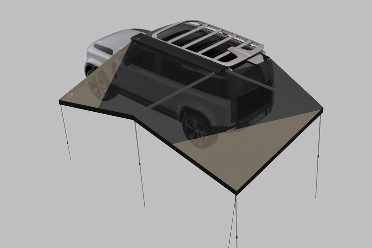 картинка Маркиза автомобильная Wild Land веерная 2,4х2,2 м (левая)