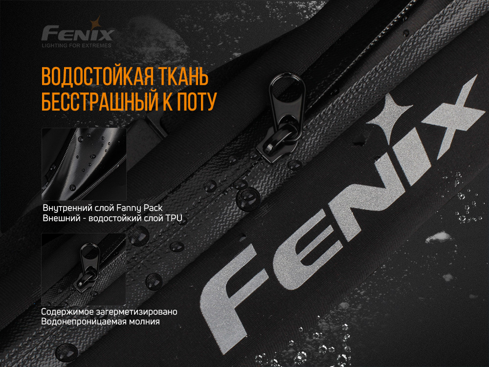 картинка Поясная сумка Fenix AFB-10 серая, AFB-10gr