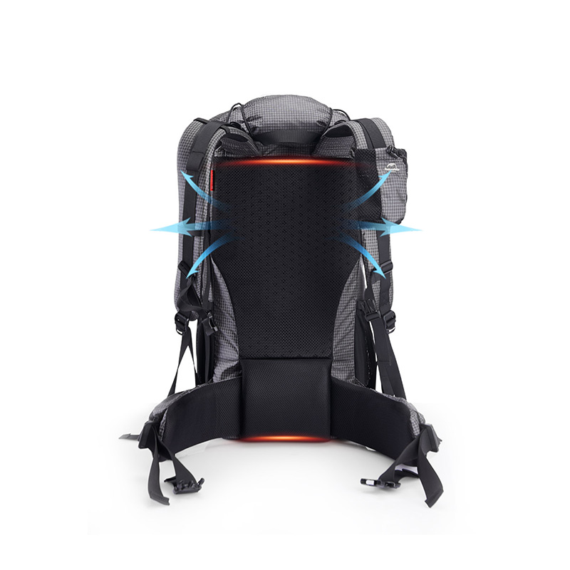 Рюкзак туристический Naturehike 60+5 л, черный