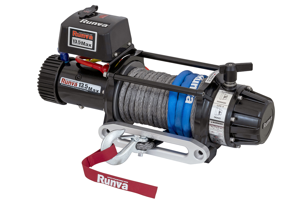 картинка Лебёдка Runva EWB13500MAXSSR 12V 6136 кг влагозащищенная синтетика