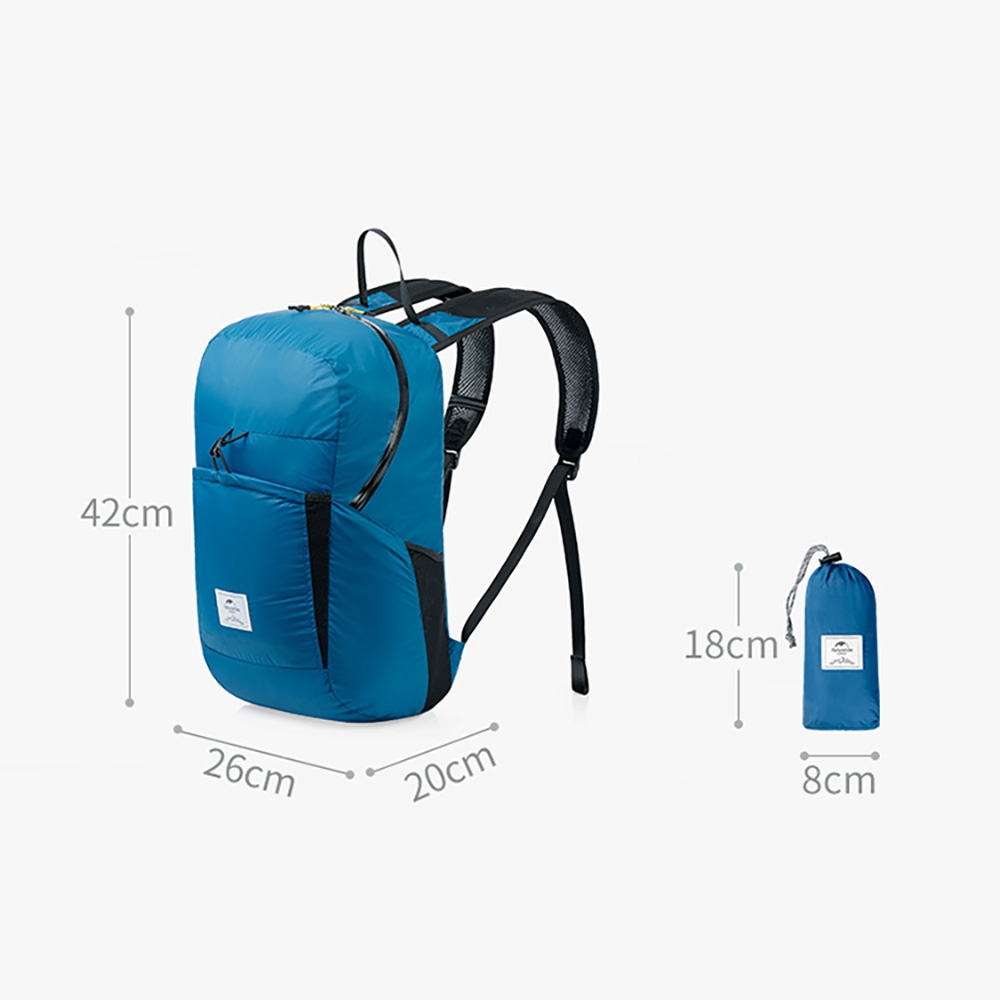 Рюкзак Naturehike 18L NH17A012-B Ultra-Light компактный синий
