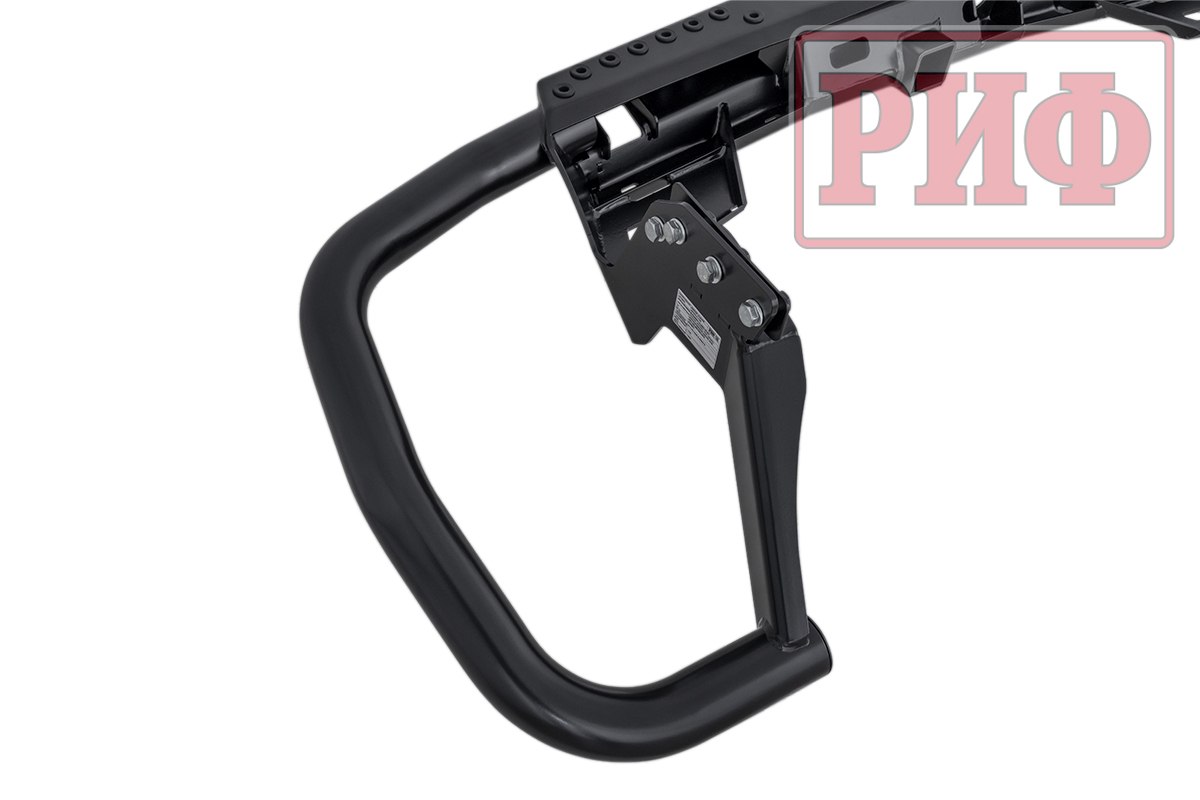 картинка Бампер РИФ задний Mitsubishi Pajero Sport 2021+ c квадратом