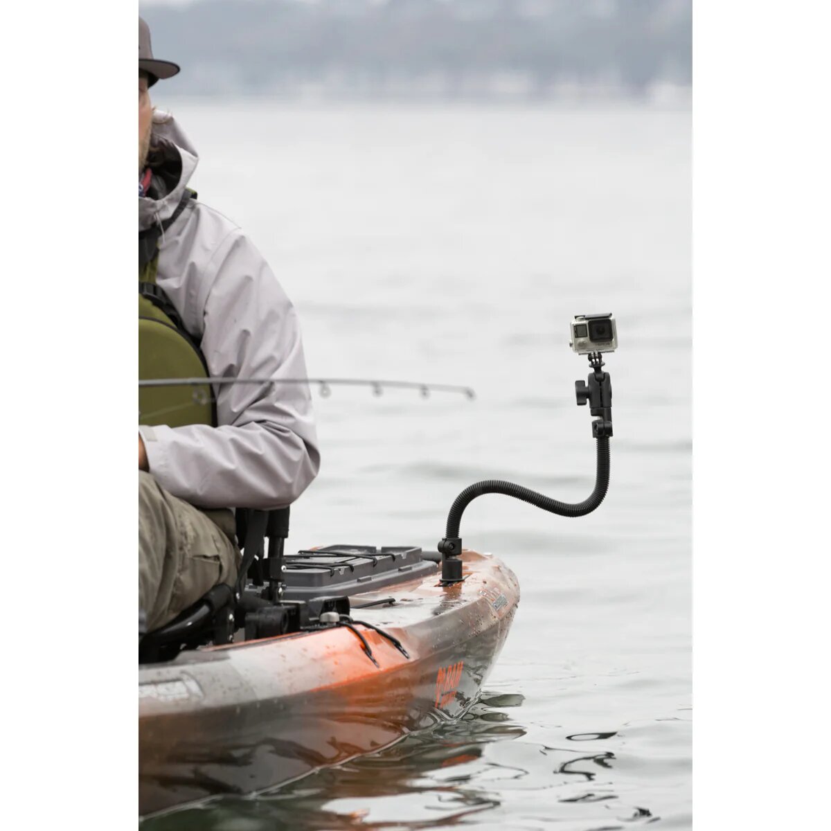 RAP-B-200-1-TRA1-18U RAM Flex-Rod 18" кронштейн с одним гнездом и направляющей