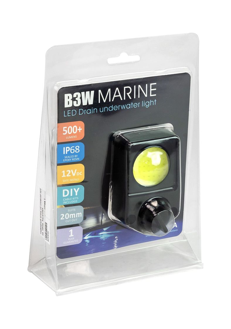 картинка Подводный огонь со сливной пробкой, White, AquaIDEA