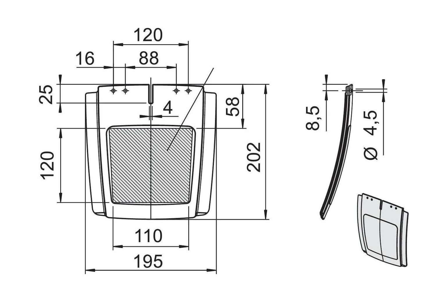 картинка Брызговик крыла EA220/TA220 AL-KO