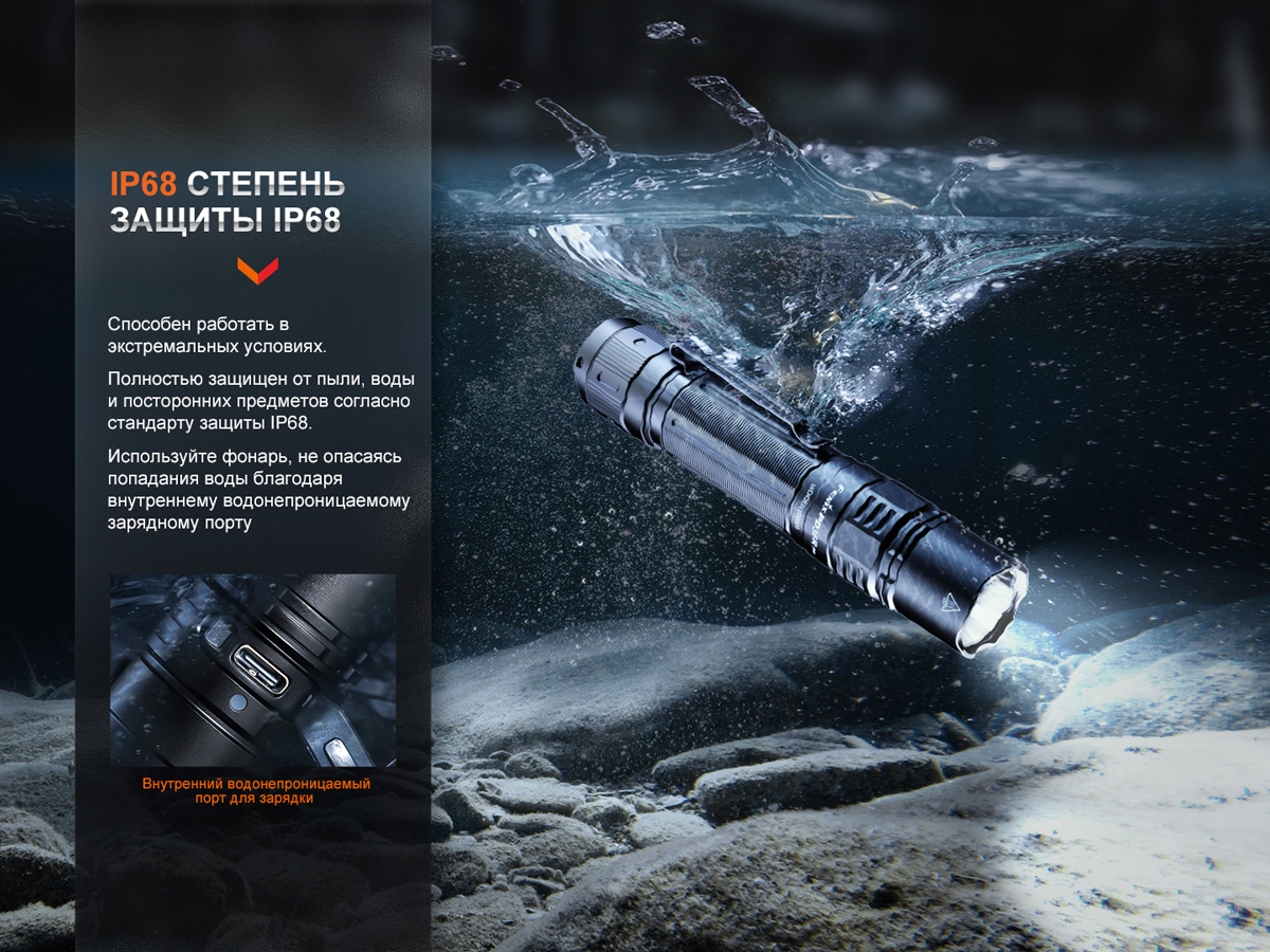 Тактический фонарь Fenix PD36R Pro, PD36RPRO